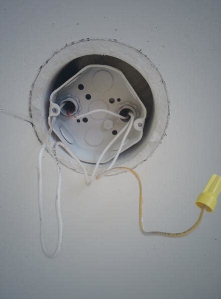 drill hole in plastic junction box hanging light fixtures|light fixture junction box bracket.